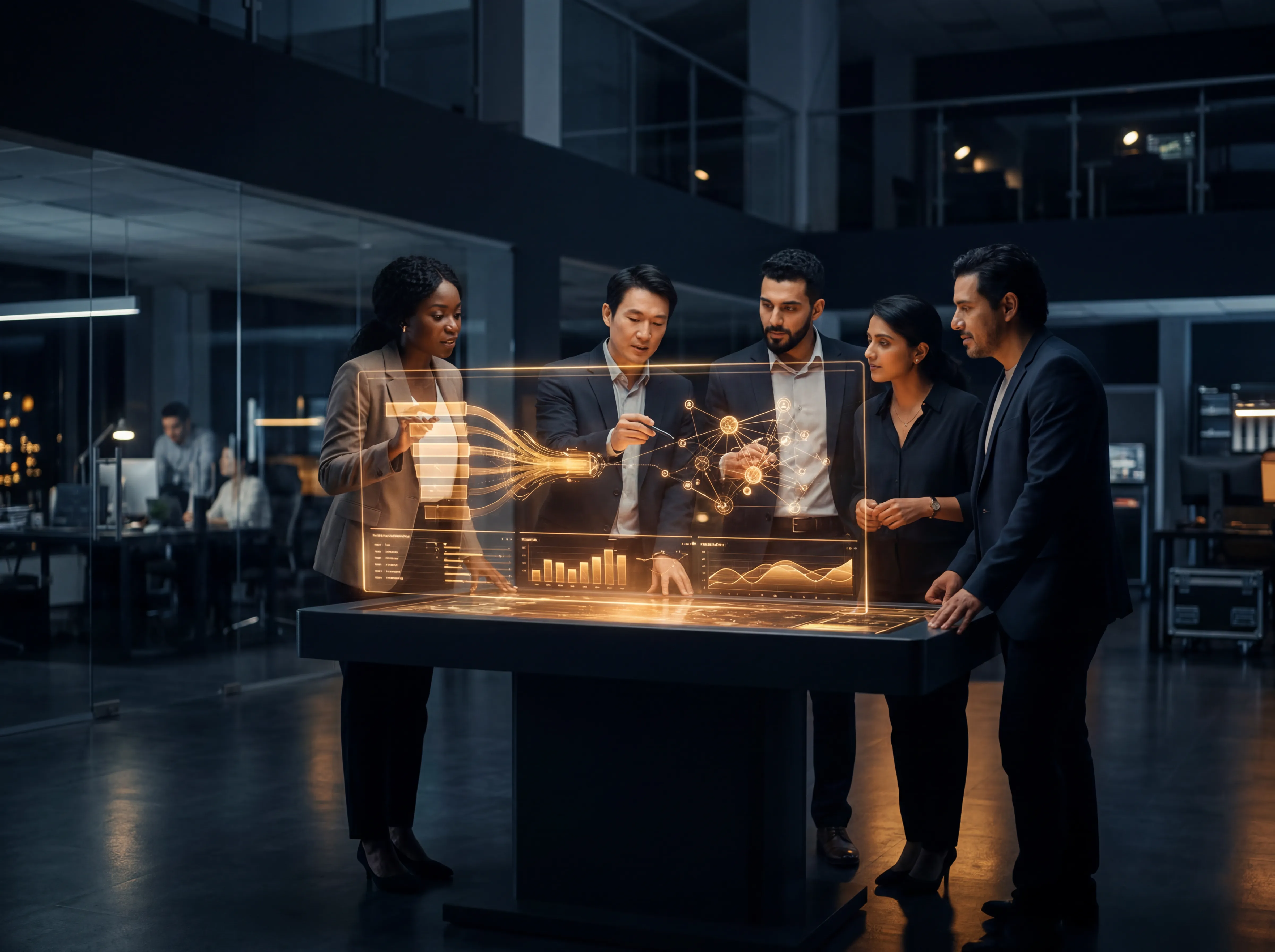 Team collaborating with OceanAtlasX