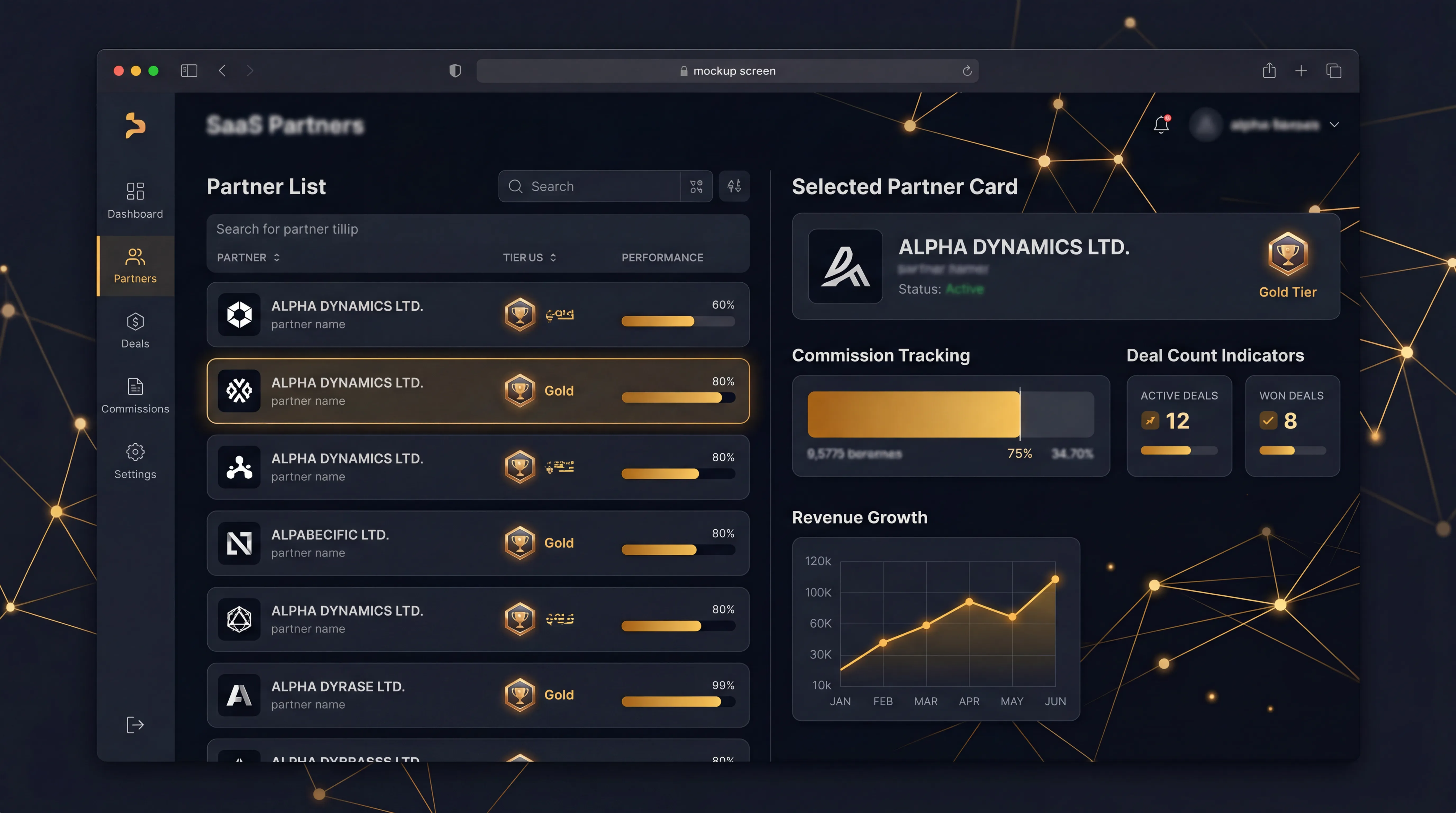 Partner listing page